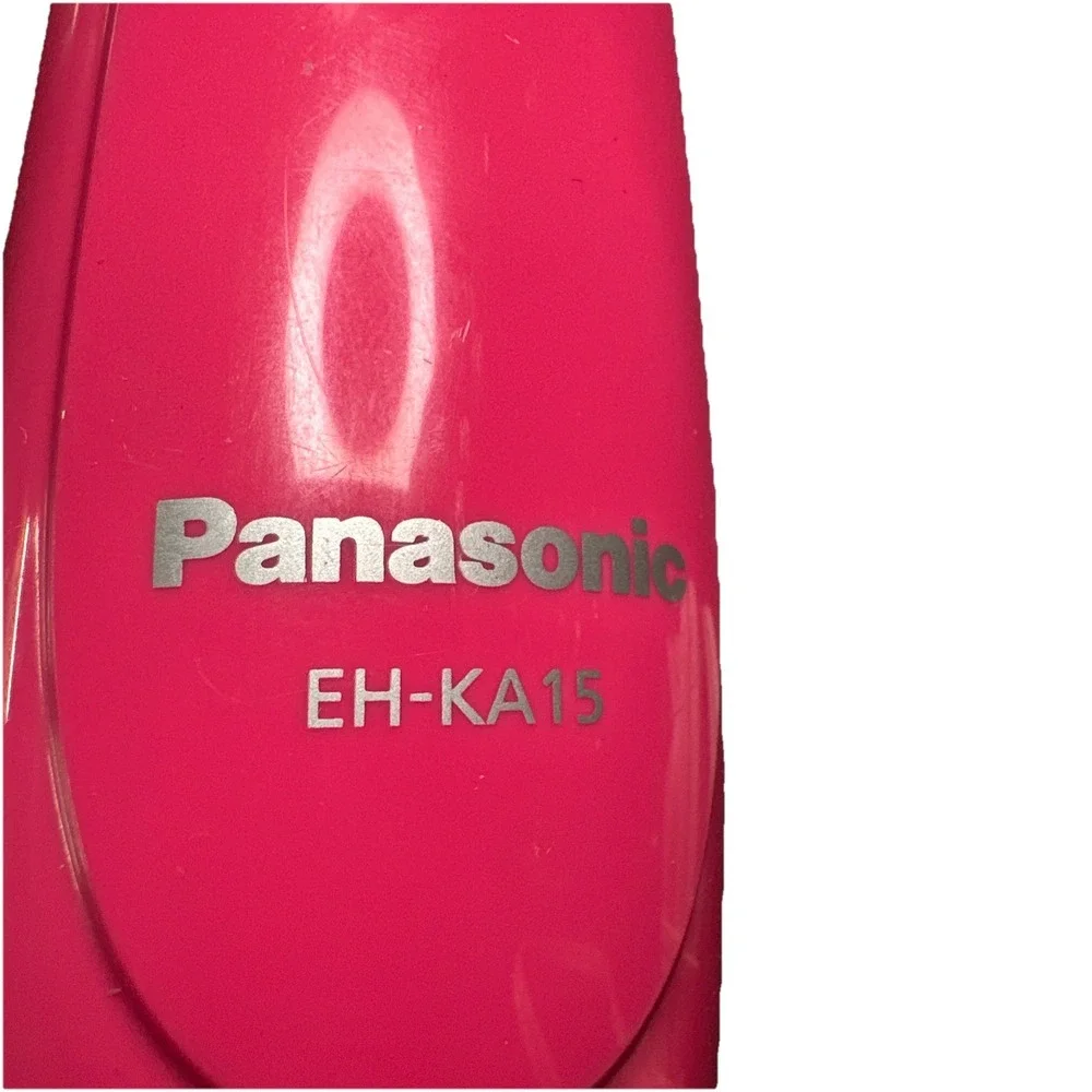 Panasonic EH-KA15 Pink Hot Air Brush Low Noise Wide Blow Brush Tested Works RARE